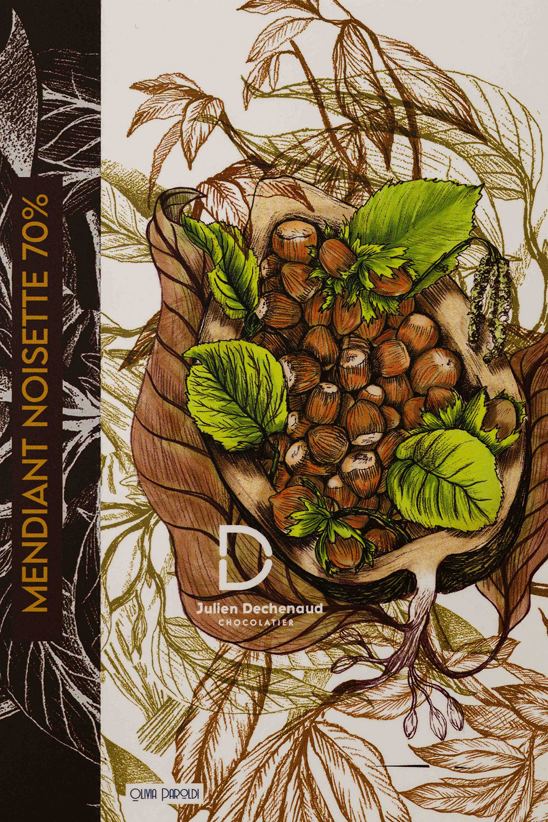 Tablette mendiant Noisettes Noir 70% – Image 2