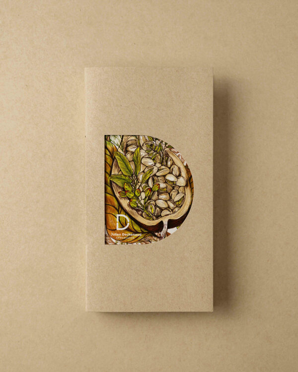 Tablette mendiant Pistaches Lait Vegan 48%