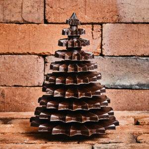 Sapin de Noël au chocolat noir du chef chocolatier Julien Dechenaud