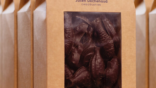 Petit sachet de friture sèche en chocolat noir Julien Dechenaud
