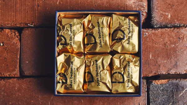 Boite de 6 marrons glacés du chef chocolatier Julien Dechenaud