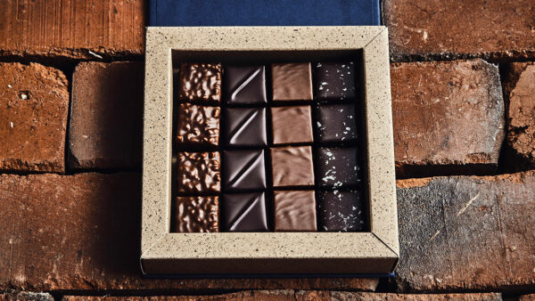 Boite de 16 chocolats pralinés du chef chocolatier Julien Dechenaud