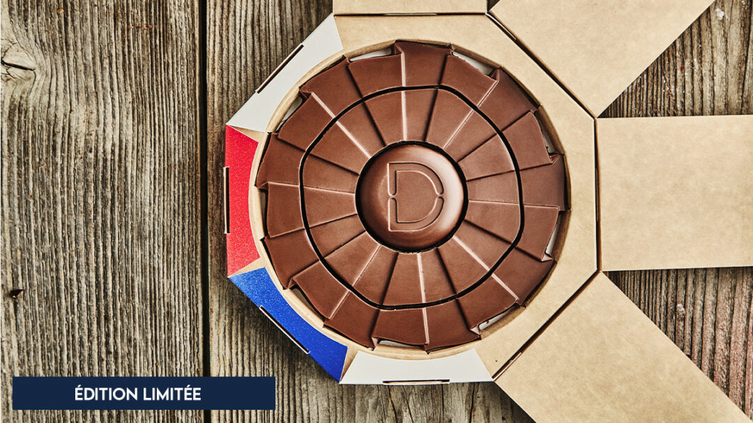 Cocarde grand format chocolat au lait