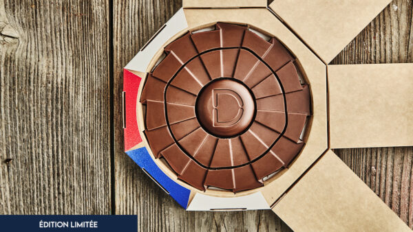 Cocarde grand format chocolat au lait