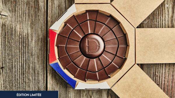 Cocarde grand format chocolat noir