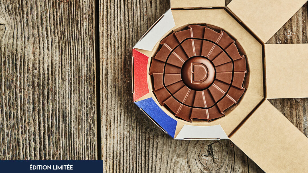 Cocarde petit format chocolat au lait