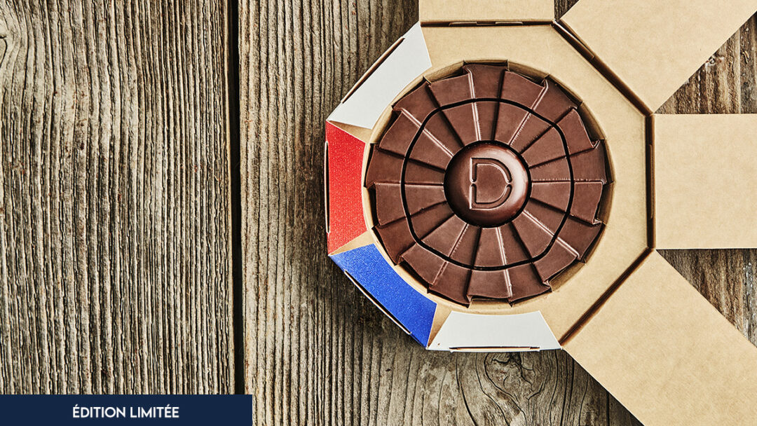 Cocarde petit format chocolat noir