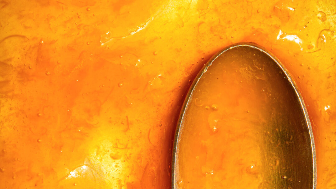 focus matière confiture abricot
