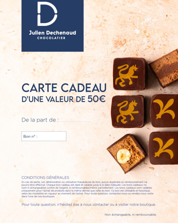 Carte cadeau de 50€