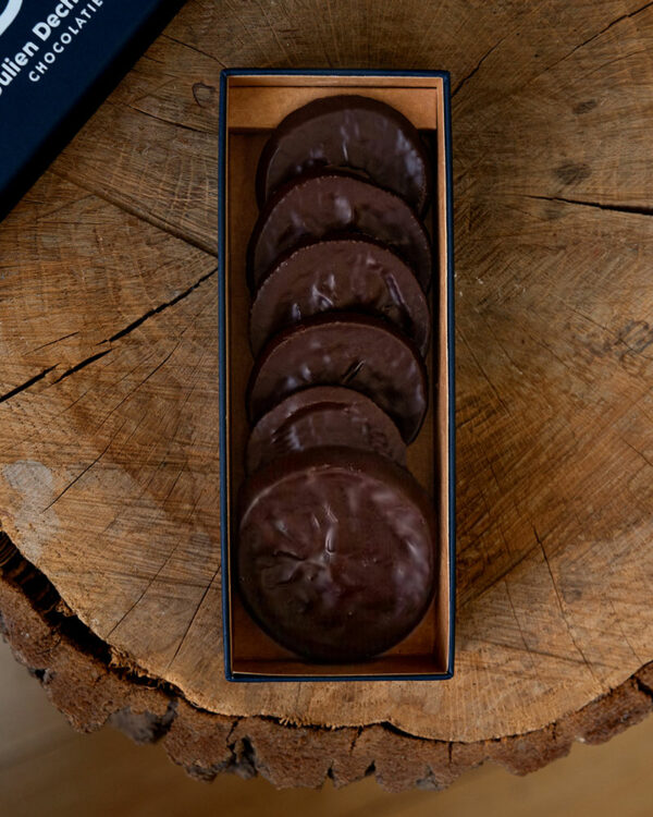 Rondelles d'oranges confites boite de 6 pièces